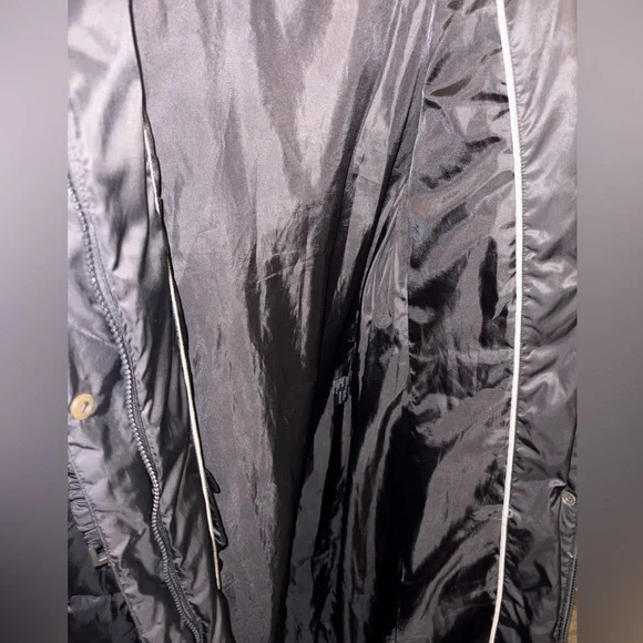 1 Madison Luxe Women's Down-Filled Coat with Front Vestee Black Size Large - Picture 7 of 13